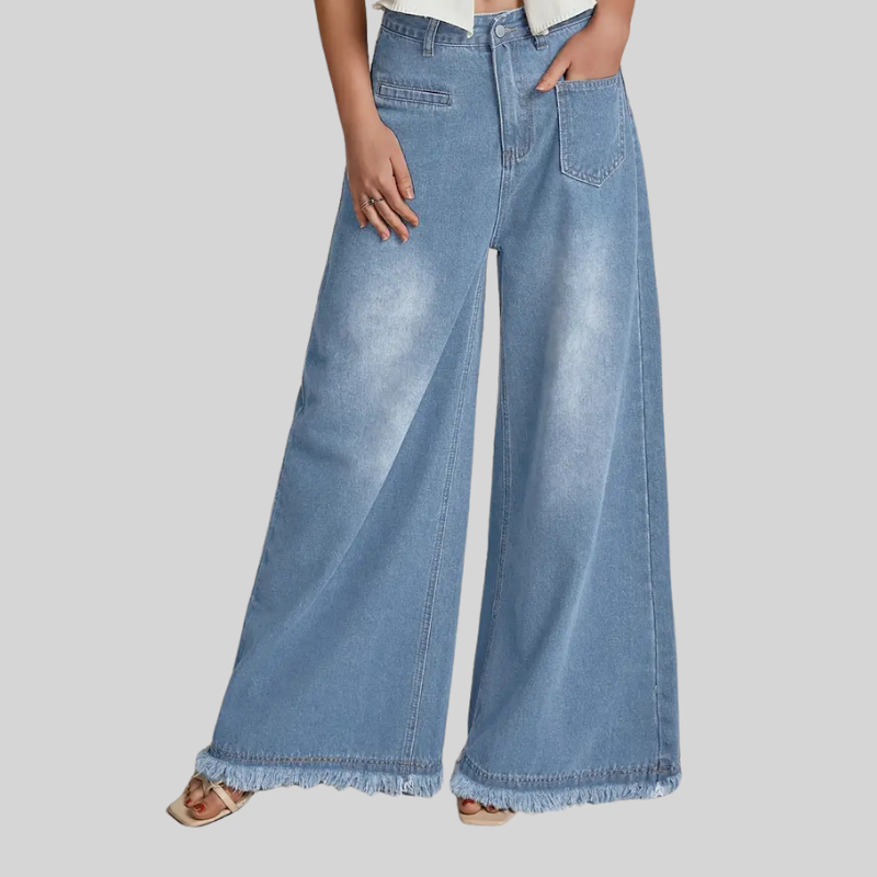 Vintage Wide Leg Denim Jeans